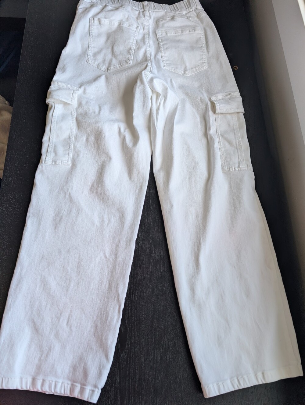 United Colors Of Benetton White Cargo Pants